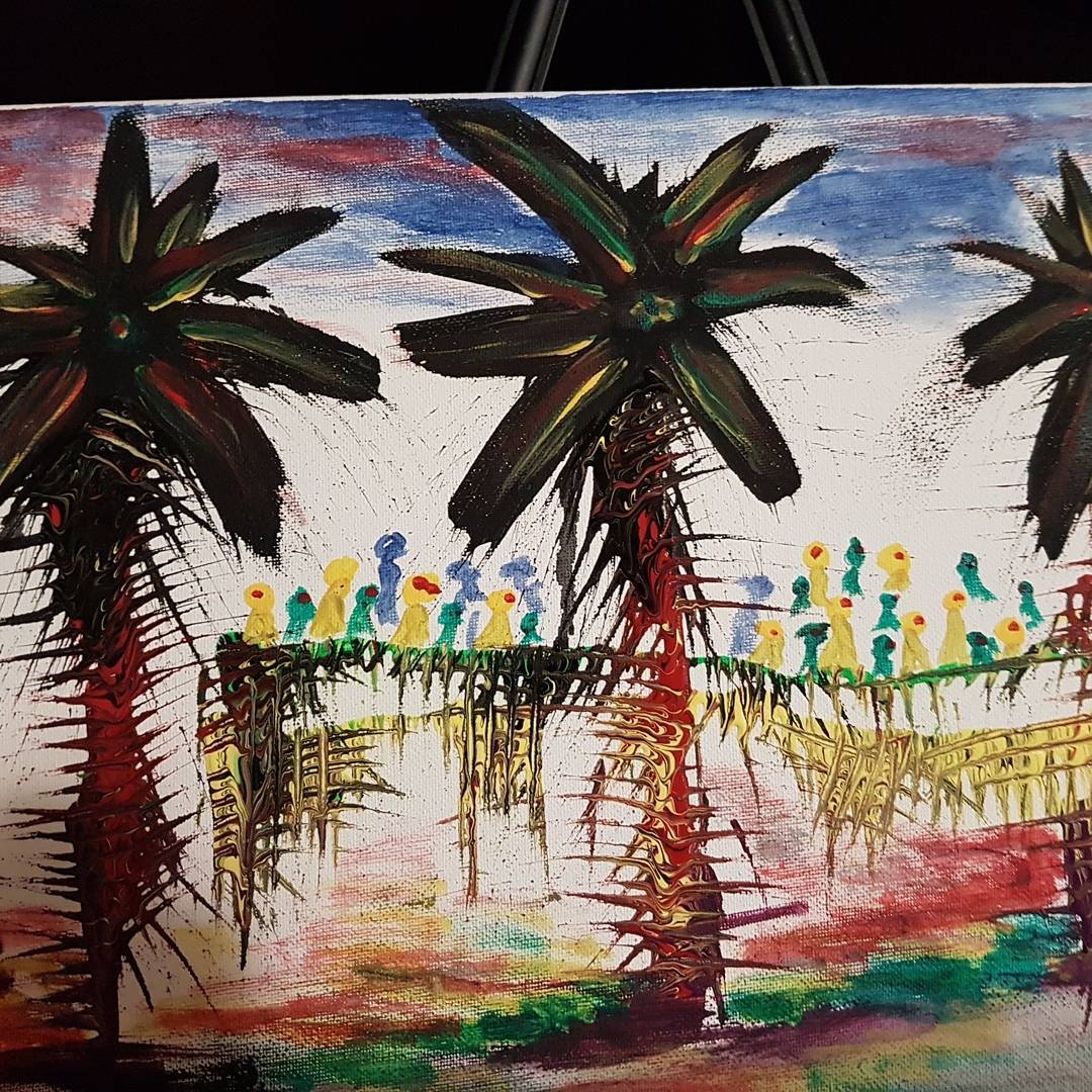 Vibrant abstract painting demonstrating collection-worthy quality