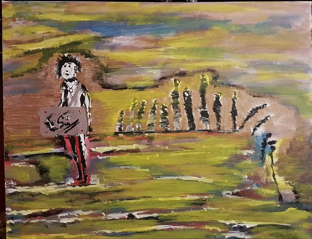 Abstract painting representing investment-quality abstract art