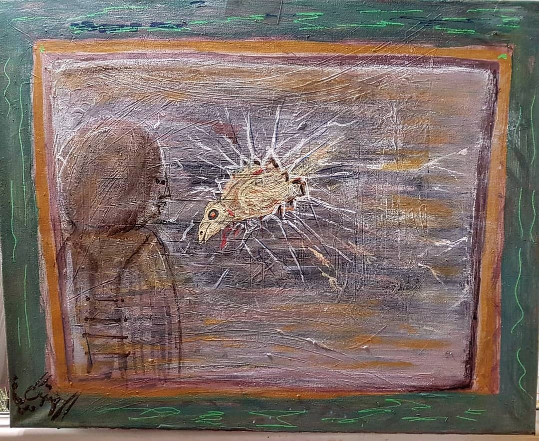 Abstract painting capturing dynamic motion - Motion by Jamal Abstracts