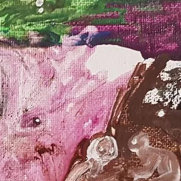 Detail of Twilight Harbor, centre