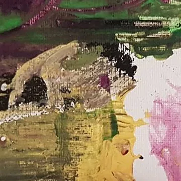 Detail of Twilight Harbor, centre left