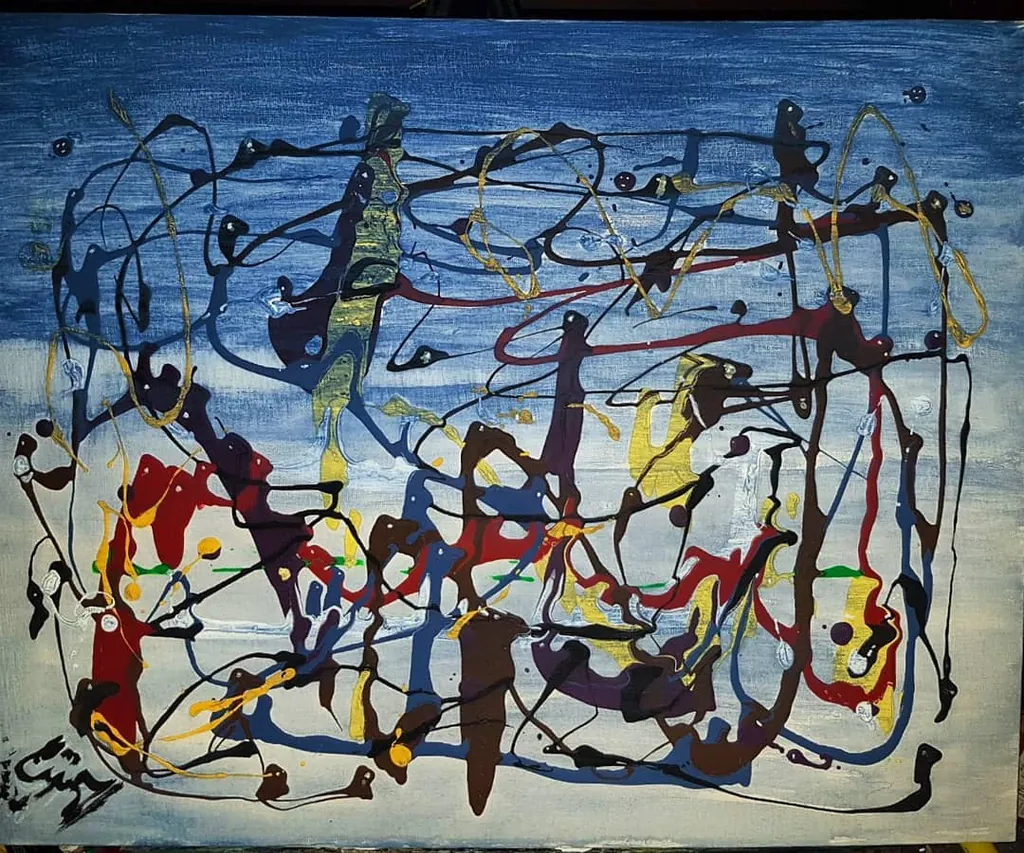 Night Shadows, a painting by Jamal