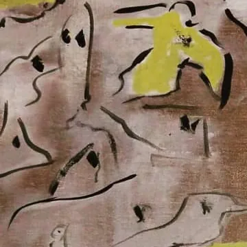 Detail of The Village of Memories, upper centre