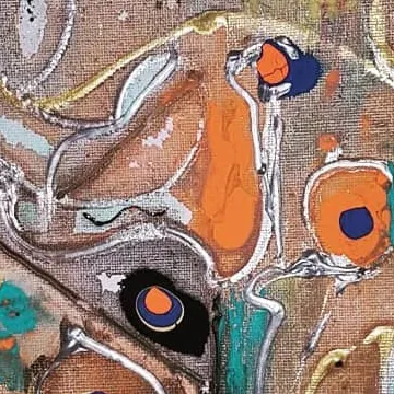 Detail of Visions in Emerald, centre