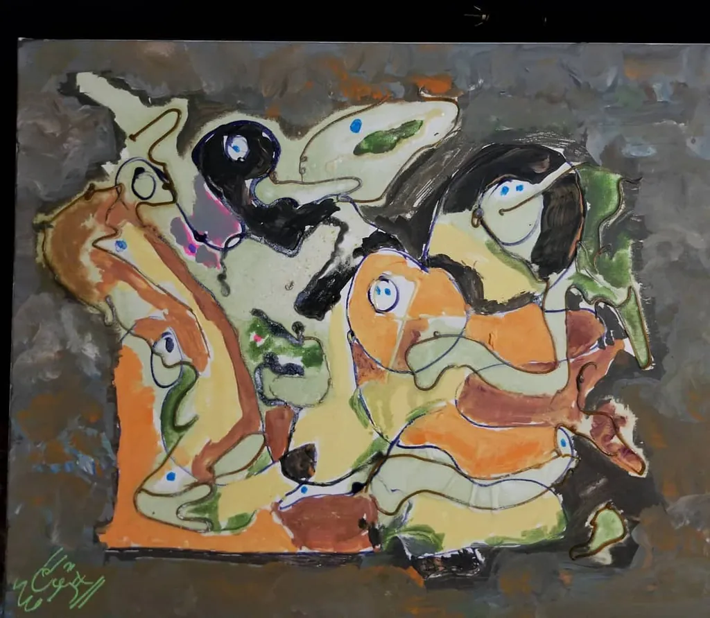 Night Gateway, a painting by Jamal