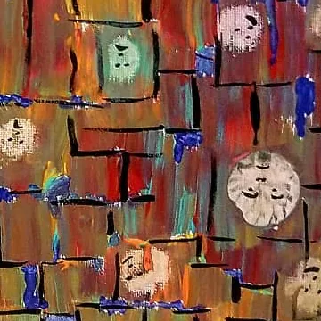 Detail of Clouds and Bodies, lower right
