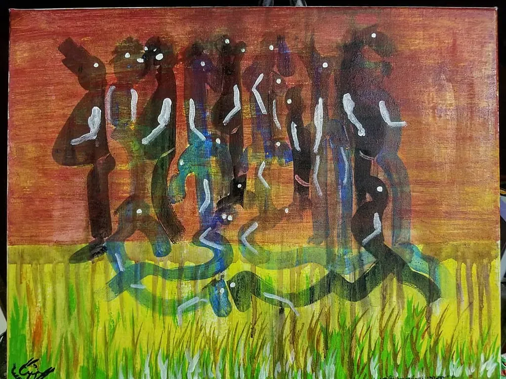 The Passage, a painting by Jamal