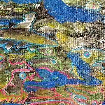 Detail of Where Crowd Gather, upper centre