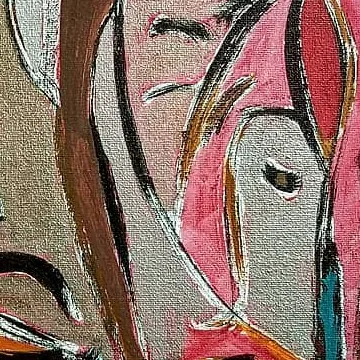 Detail of Emerald Figures, centre right