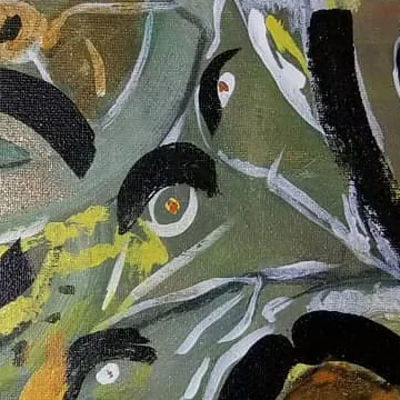 Detail of The Rhythm, upper right