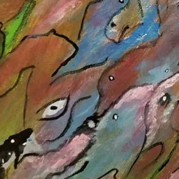 Detail of Twilight Souls, lower left