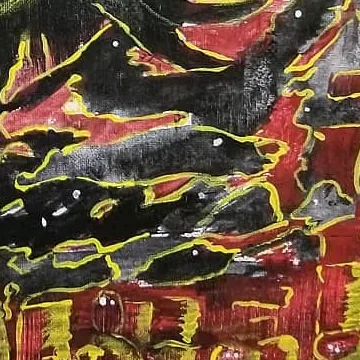 Detail of Where Dancers Dance, lower right