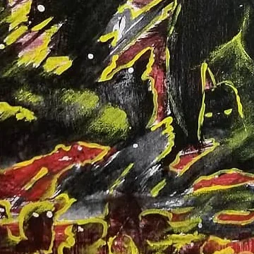 Detail of Where Dancers Dance, lower left
