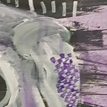 Detail of Stars and Crowd, centre right