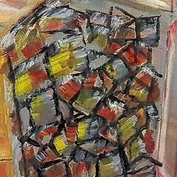 Detail of Dreamers of the Harbor, lower right
