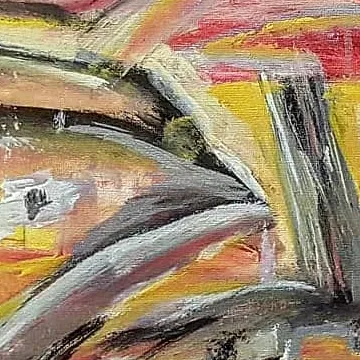 Detail of Dreamers of the Harbor, centre left