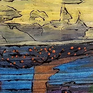 Detail of Reflections in Azure, centre