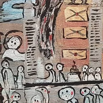 Detail of Bodies of the Valley, lower left