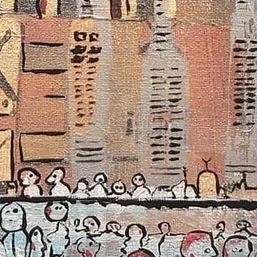 Detail of Bodies of the Valley, lower centre
