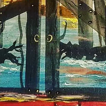 Detail of Dancers at Night, centre