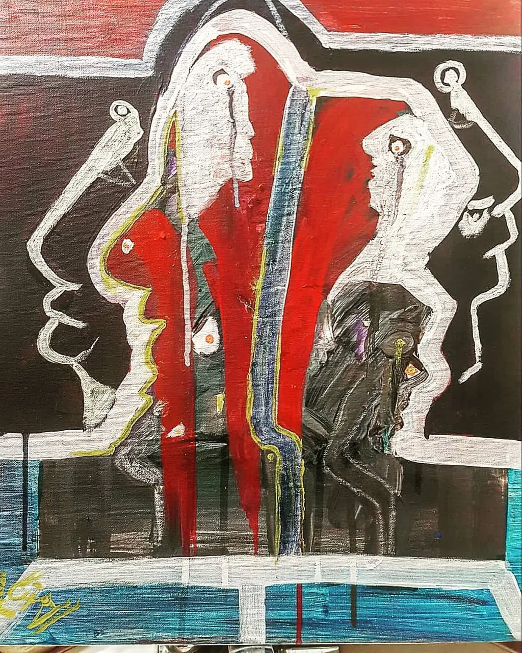 The Village of Visions, a painting by Jamal