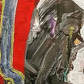 Detail of The Village of Visions, centre