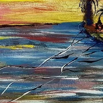 Detail of Dancers at Dawn, lower right
