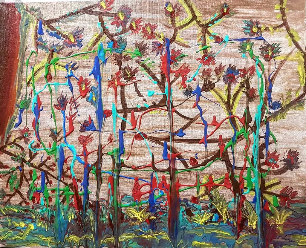 Amber Valley, a painting by Jamal