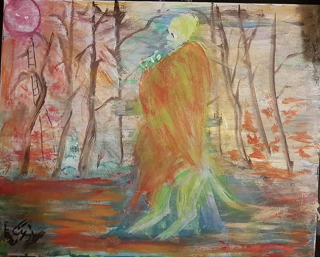 Azure Threshold, a painting by Jamal