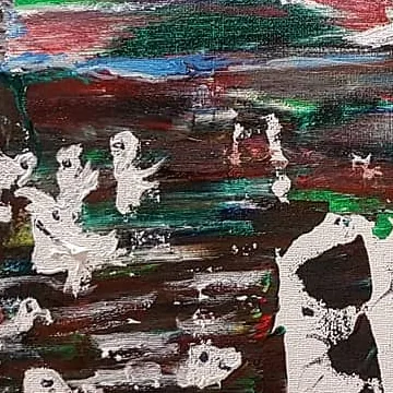Detail of Amber Village, centre left