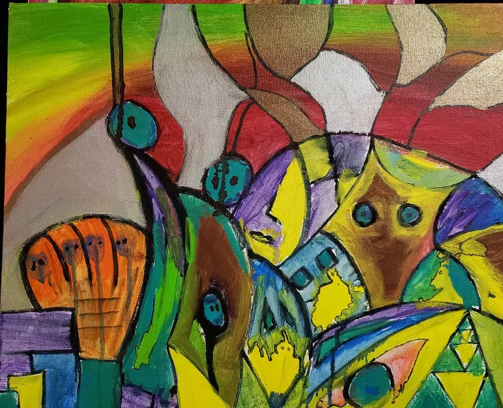 The Visions, a painting by Jamal
