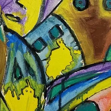 Detail of The Visions, lower centre