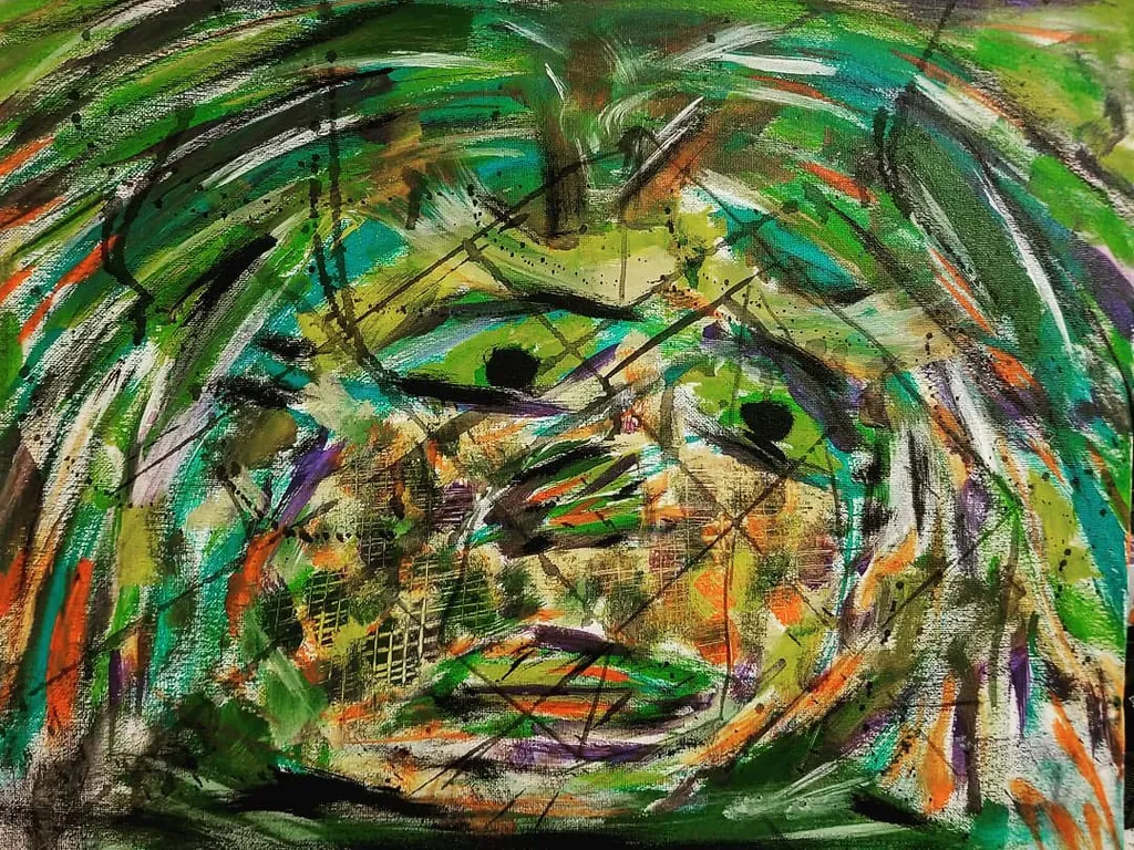 Twilight Ancestors, a painting by Jamal