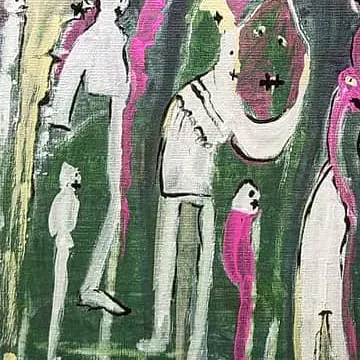 Detail of The City of Reflections, lower centre
