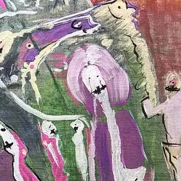 Detail of The City of Reflections, centre right
