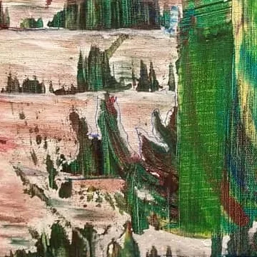 Detail of The Mountain of Motion, centre left