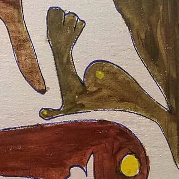 Detail of Ancestors at Amber, centre right