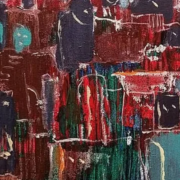 Detail of The Garden of Chaos, centre left