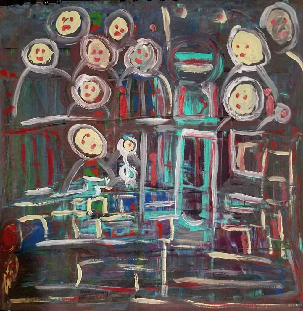 Azure Sanctuary, a painting by Jamal
