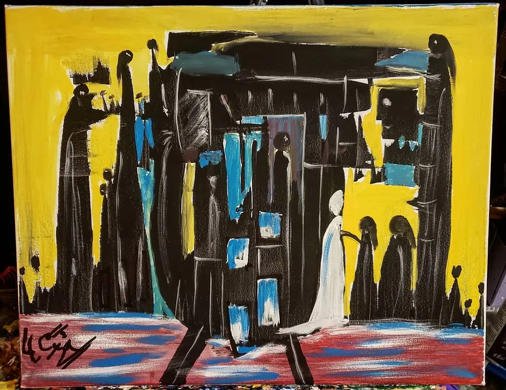 Where Dreamers Meet, a painting by Jamal