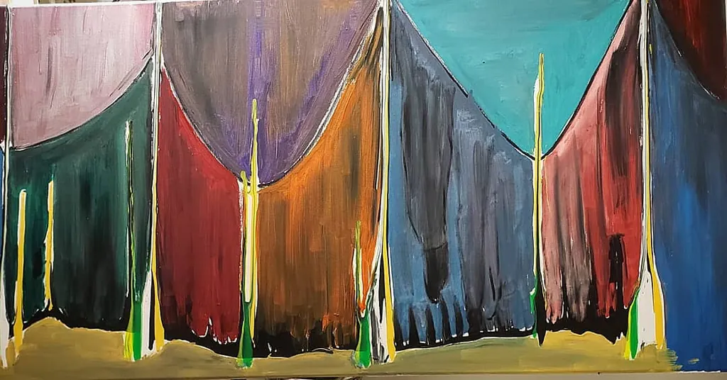 Awakening, a painting by Jamal