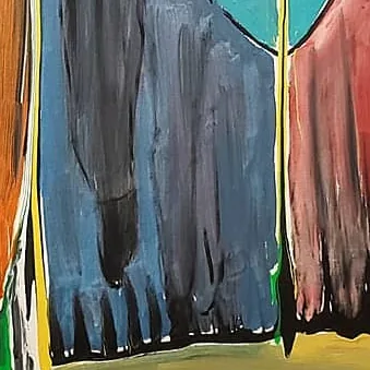 Detail of Awakening, centre