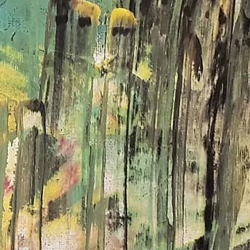 Detail of Crimson Oasis, centre right