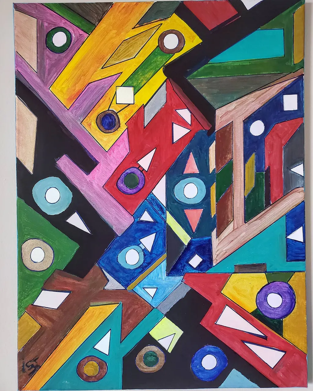 The Memories, a painting by Jamal