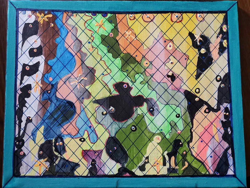 The Memories, a painting by Jamal