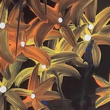 Detail of Ascension in Golden, centre left