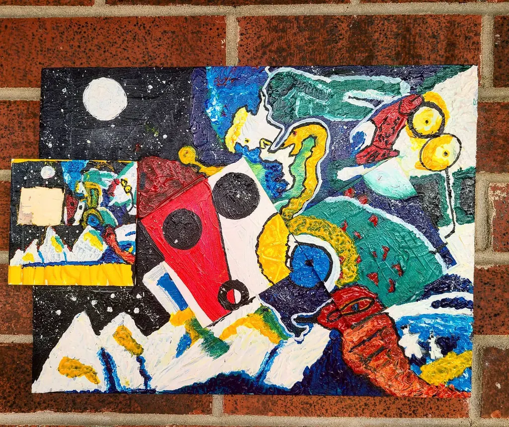 The Rhythm, a painting by Jamal