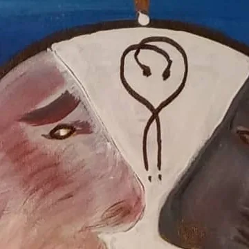 Detail of Fire and Gathering, upper right