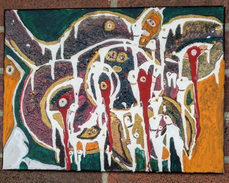 The Forest of Visions, a painting by Jamal