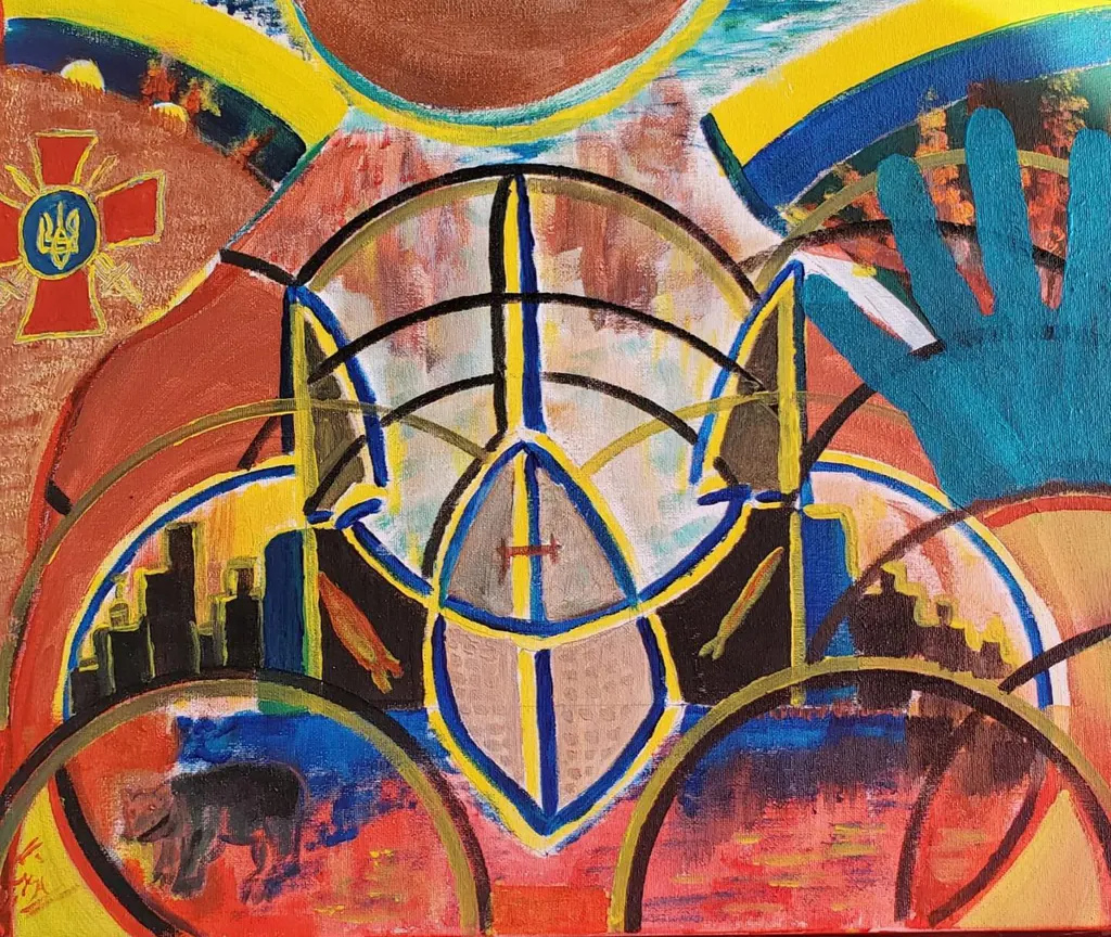 Transformation in Night, a painting by Jamal